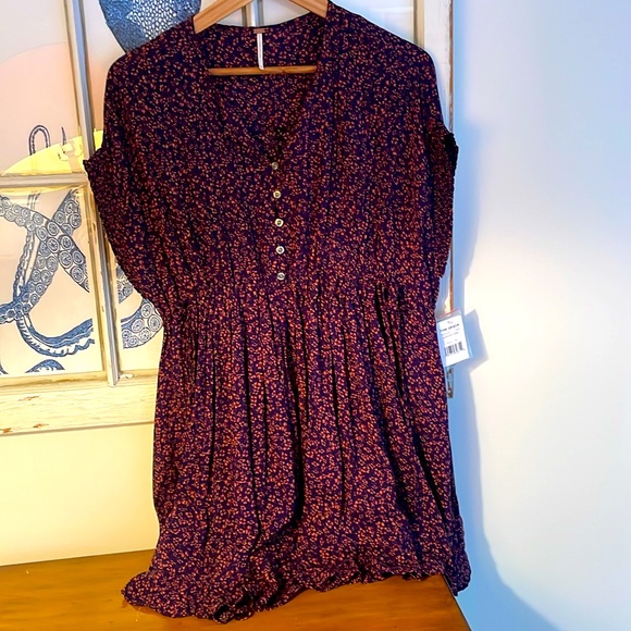 FREE PEOPLE one fine day floral babydoll - Picture 4 of 10